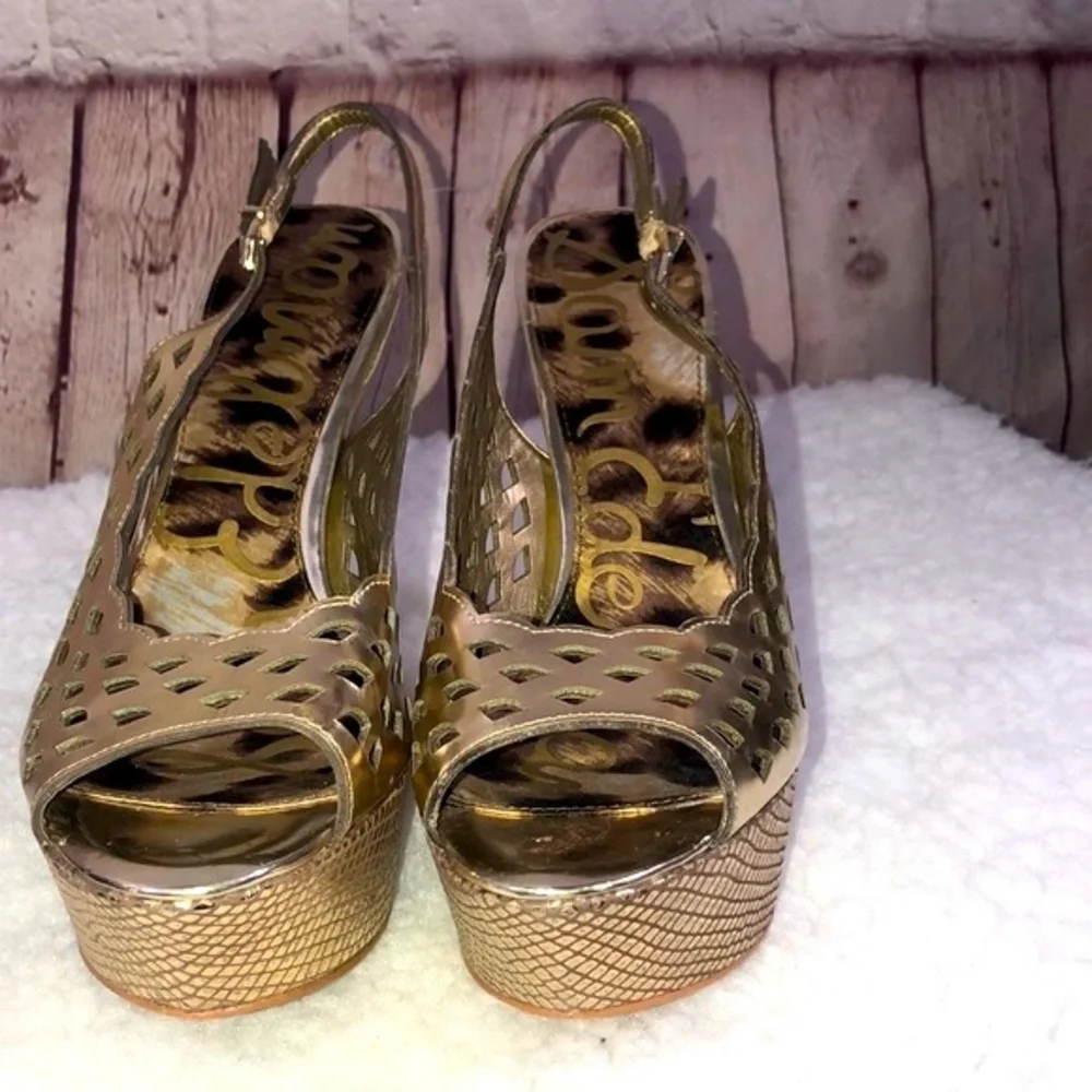 Gold Platform Heels‎ By Sam Edelman